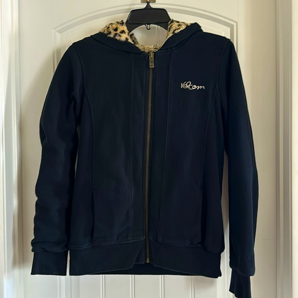 Volcom Tops - Volcom black zipper sweatshirt. Size XS